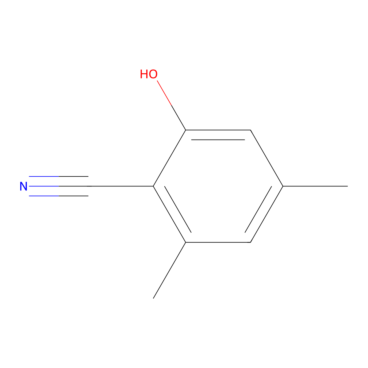 2-Hydroxy-4,6-dimethylbenzonitrile molecular structure, CAS 56396-59-9