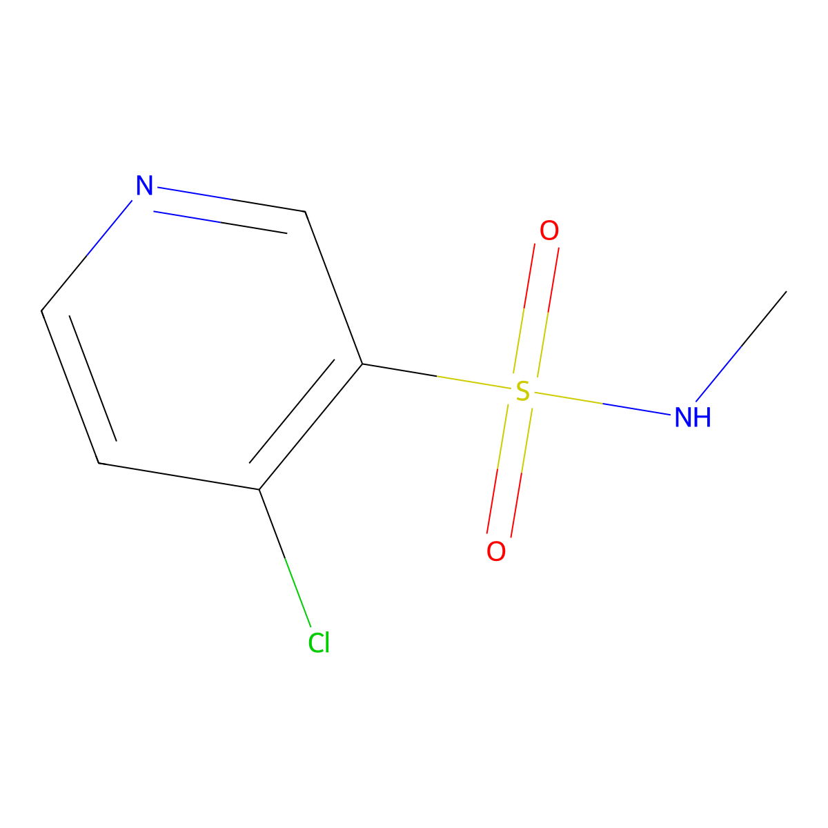 4-Chloro-N-methylpyridine-3-sulfonamide molecular structure, CAS 56397-15-0