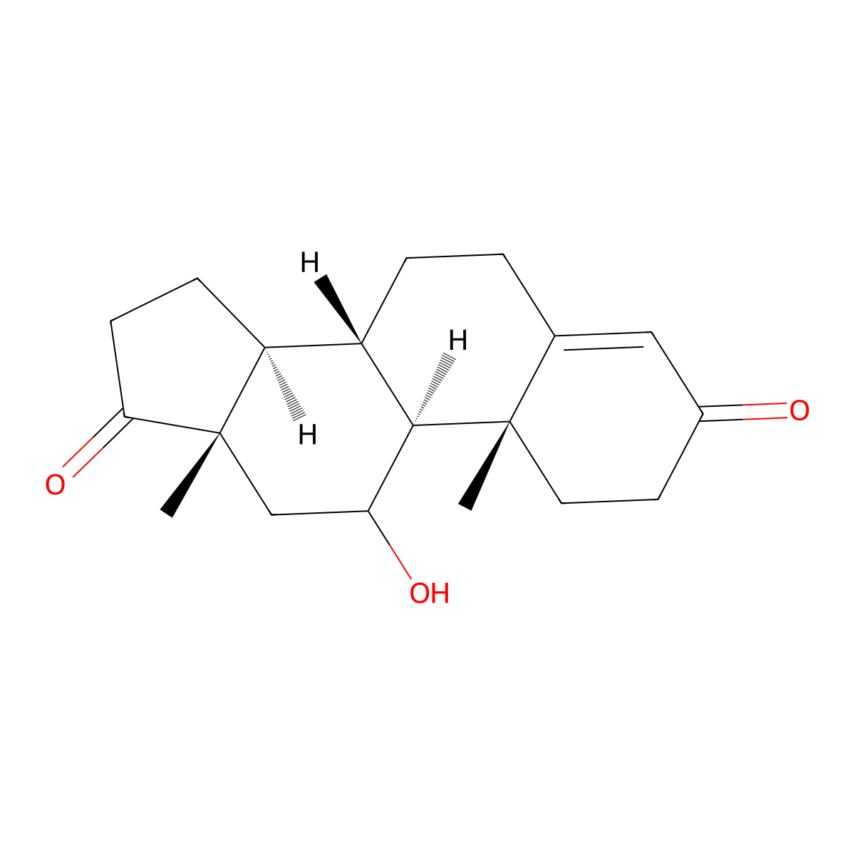 11-Hydroxyandrostenedione molecular structure, CAS 564-32-9