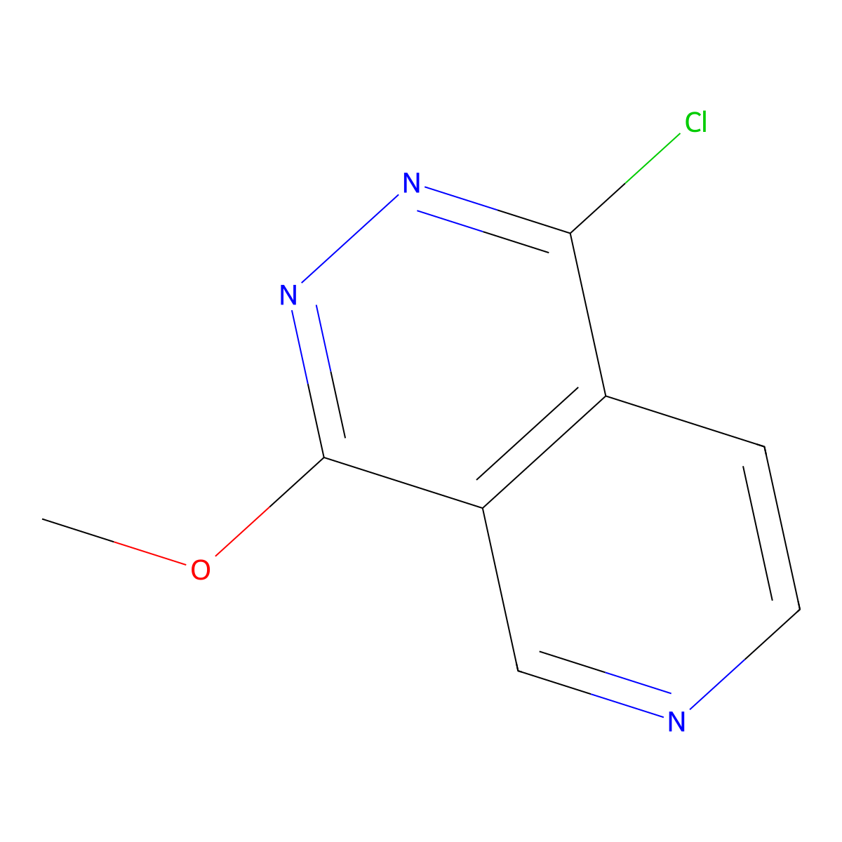 1-Chloro-4-methoxy-pyrido[3,4-d]pyridazine molecular structure, CAS 56400-55-6