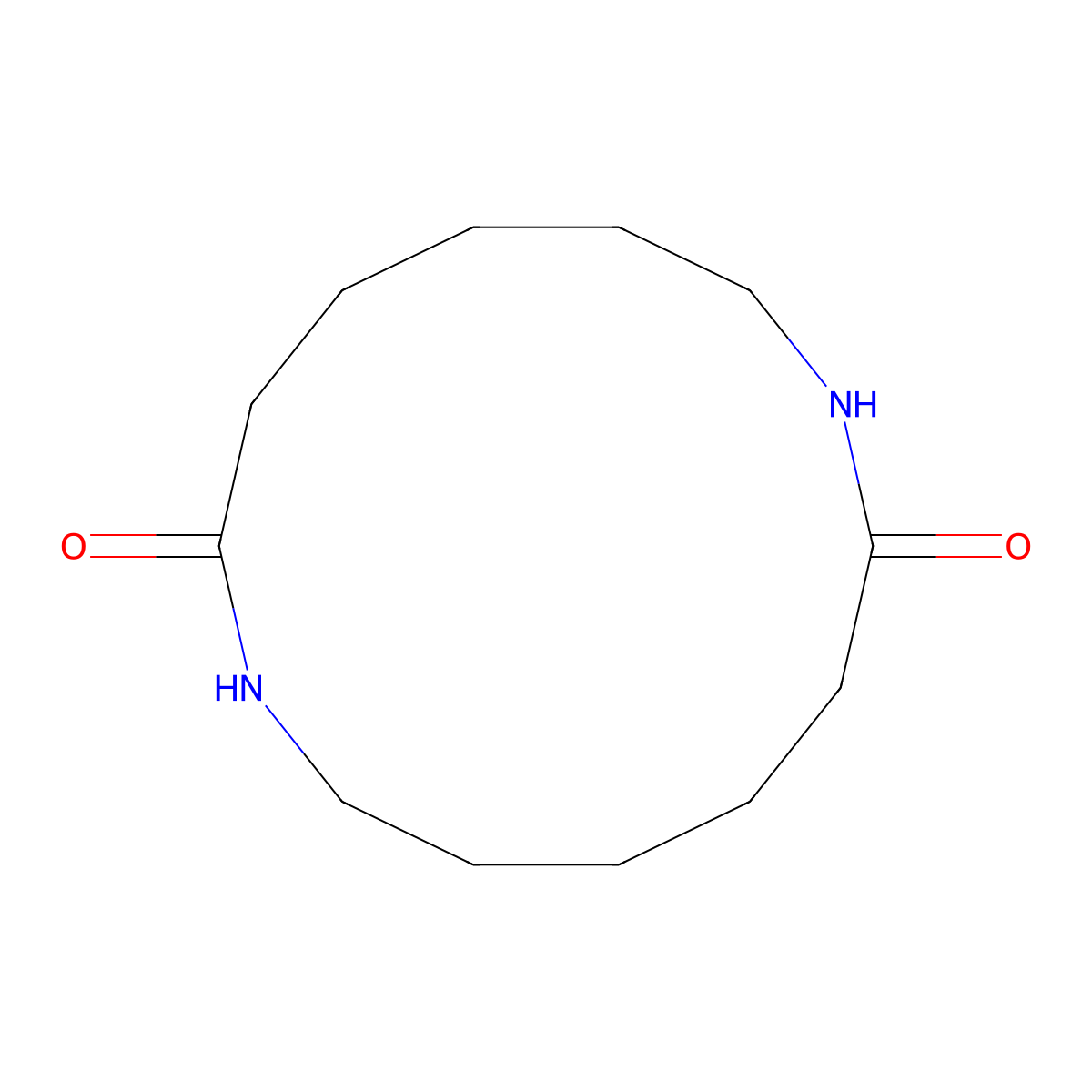 1,8-Diazacyclotetradecane-2,9-dione molecular structure, CAS 56403-09-9