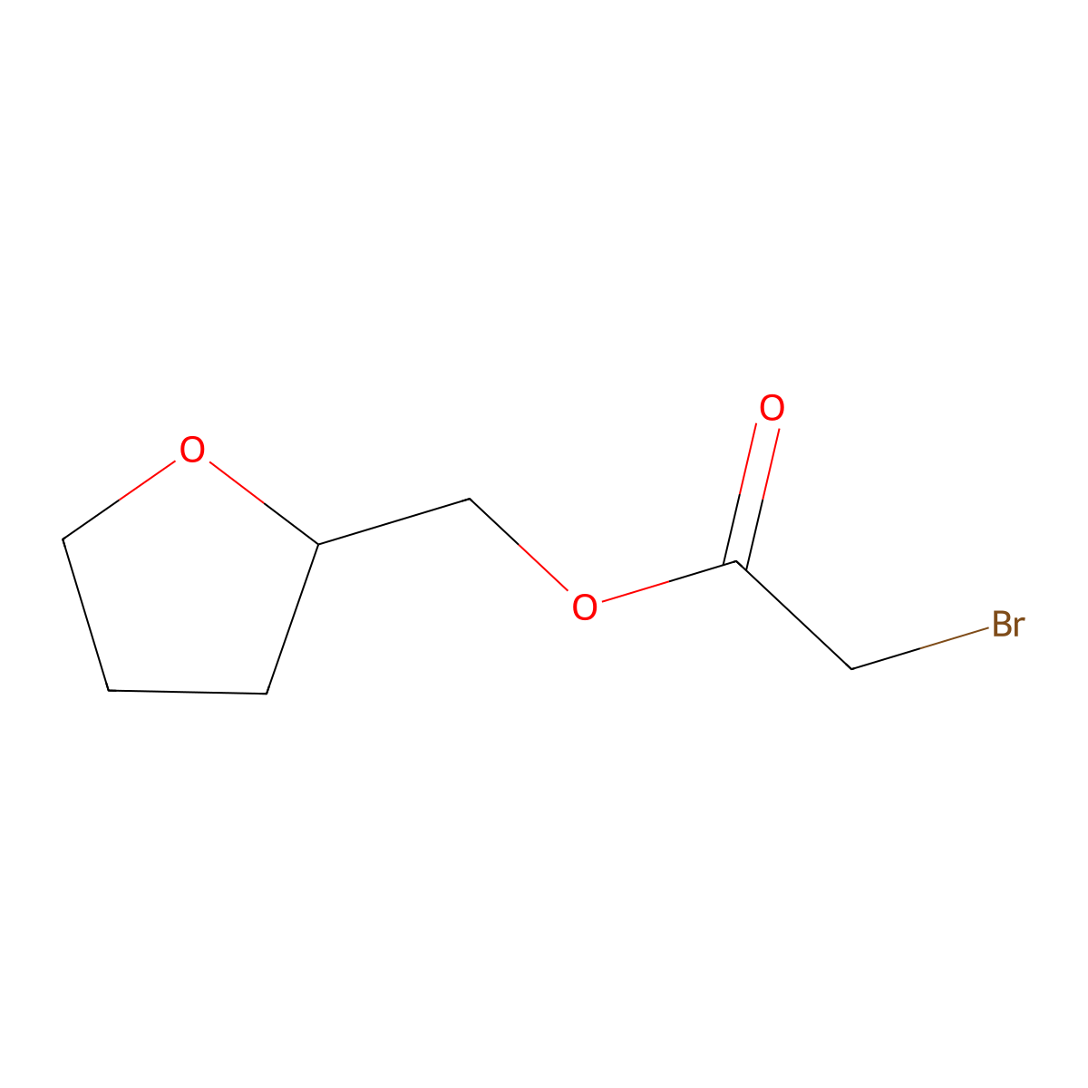 (Oxolan-2-yl)methyl bromoacetate molecular structure, CAS 56405-23-3