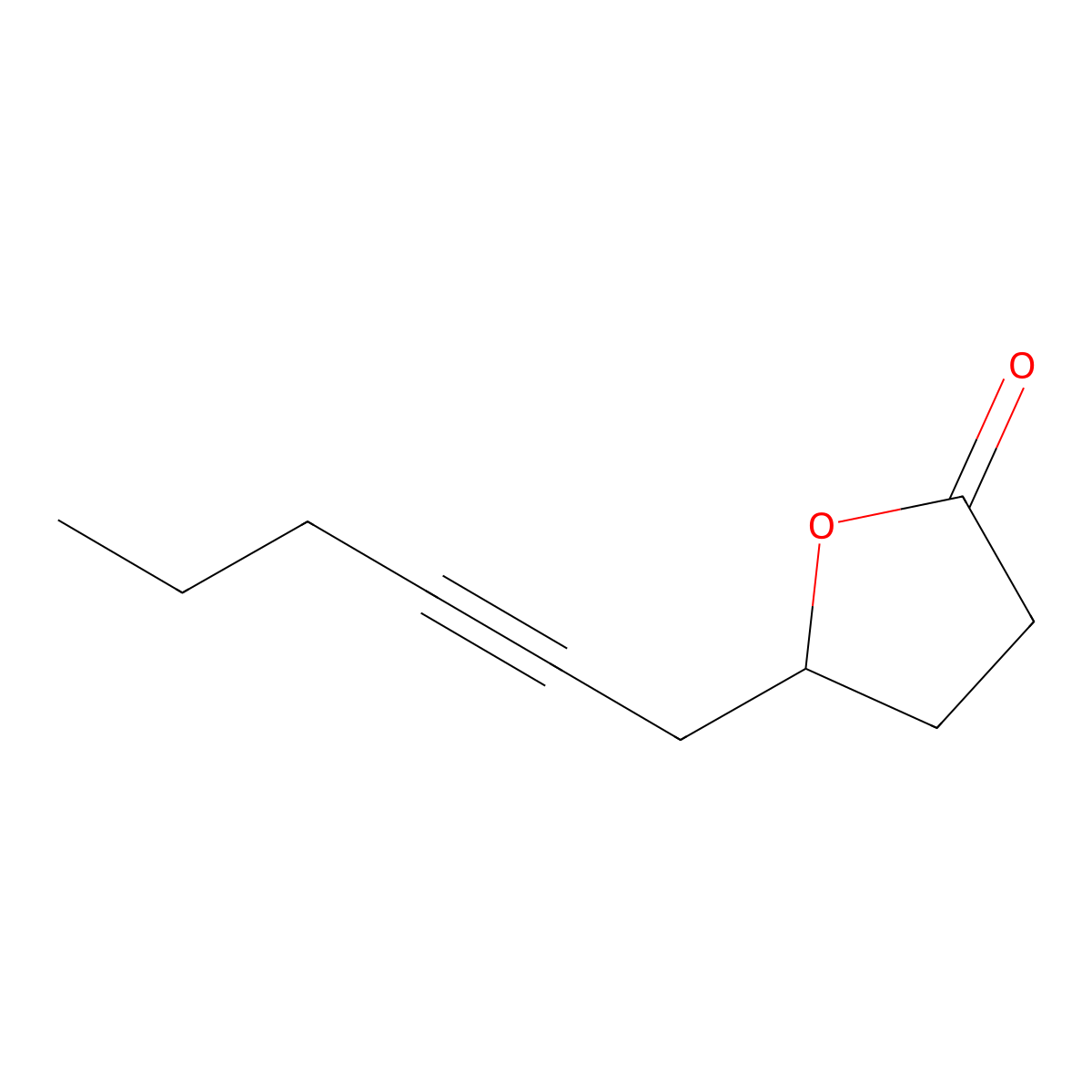 Tetrahydrolachnophyllum lactone molecular structure, CAS 56407-87-5