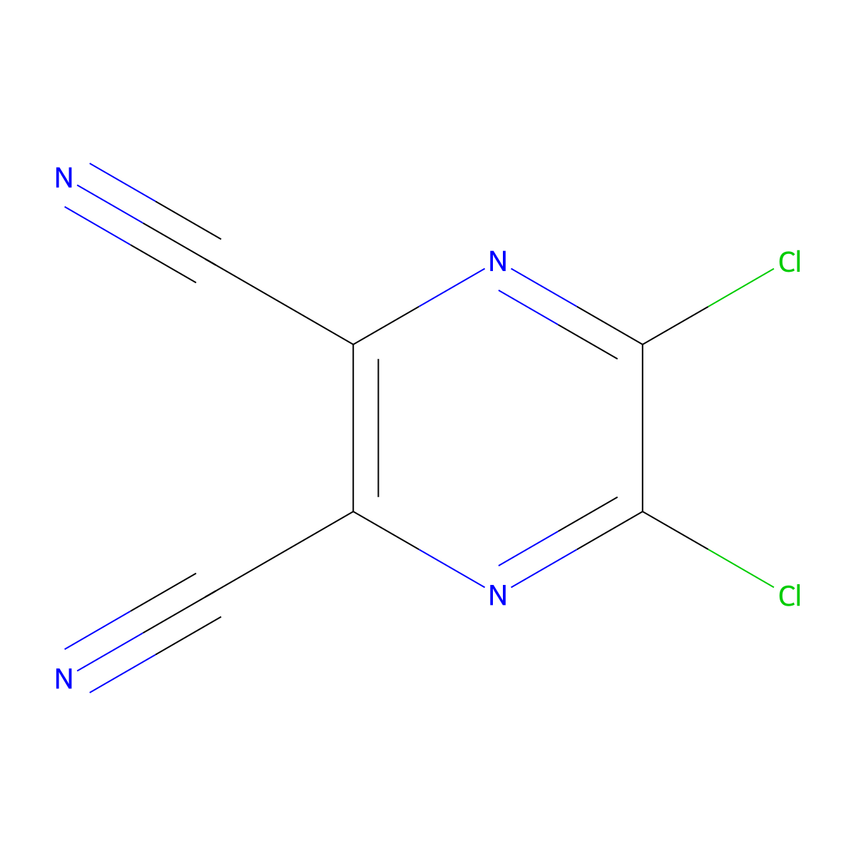 5,6-Dichloro-2,3-dicyanopyrazine molecular structure, CAS 56413-95-7