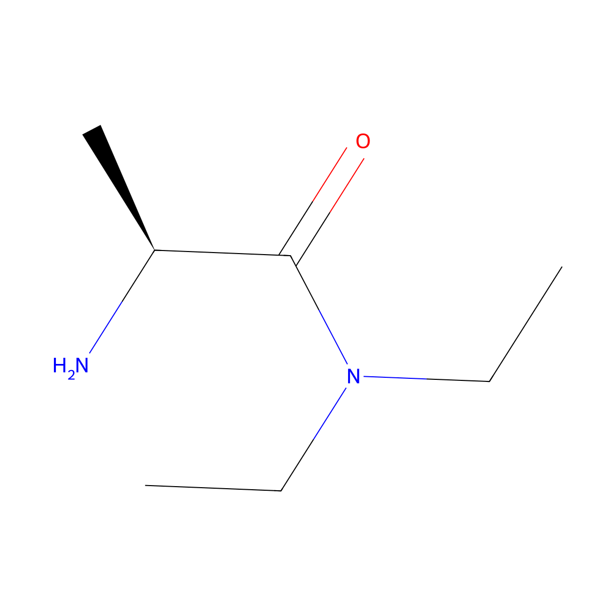N,N-Diethyl-L-alaninamide molecular structure, CAS 56414-86-9