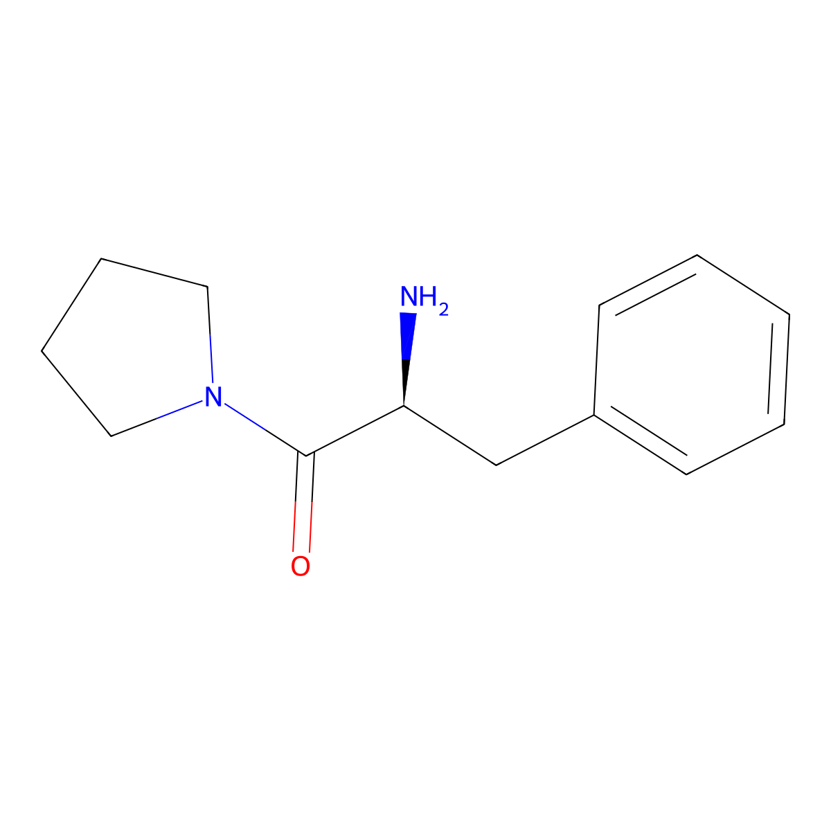 Pyrrolidine, 1-(N-phenylalanyl)- molecular structure, CAS 56414-89-2