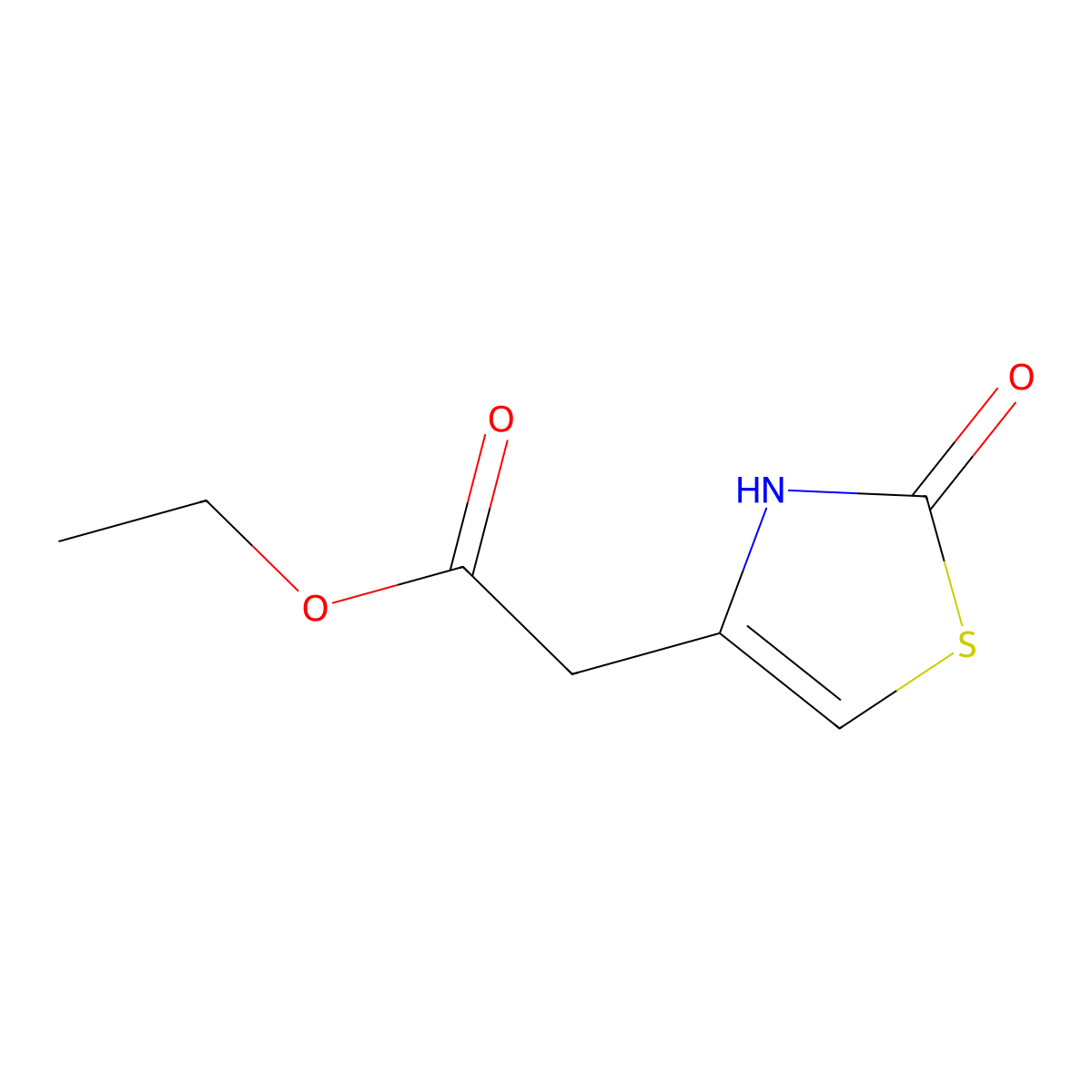 Ethyl 2-(2-oxo-2,3-dihydrothiazol-4-yl)acetate molecular structure, CAS 56417-55-1