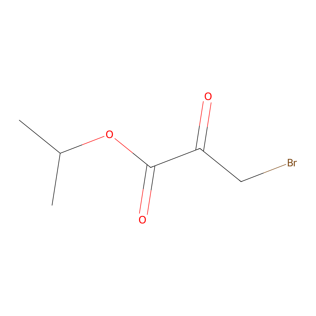 Isopropyl 3-bromo-2-oxopropanoate molecular structure, CAS 56417-63-1