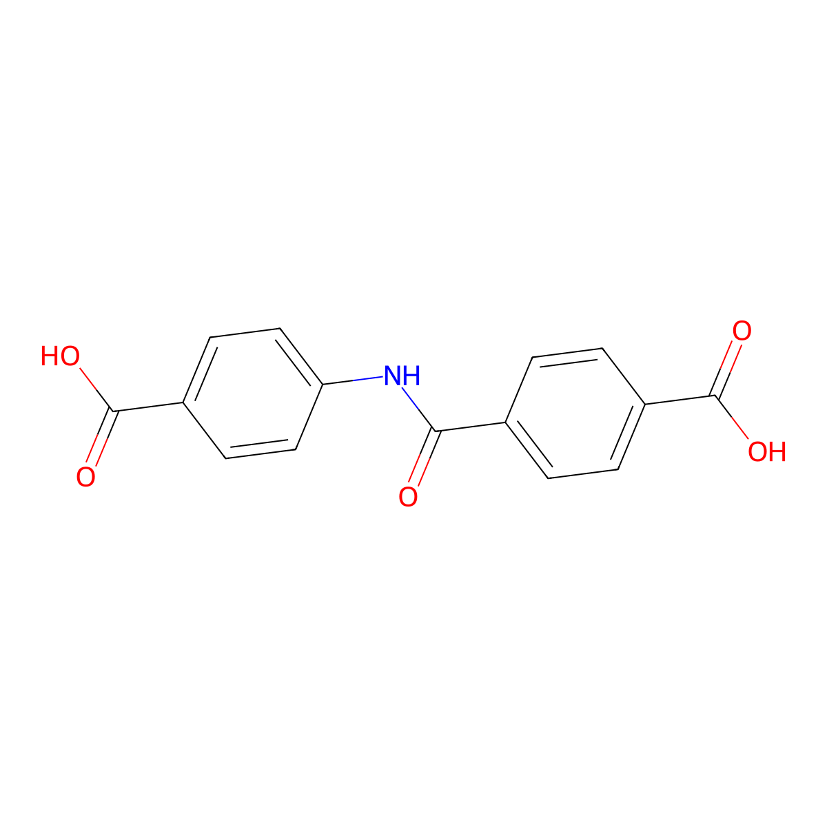 4-(4-Carboxybenzamido)benzoic acid molecular structure, CAS 56419-89-7