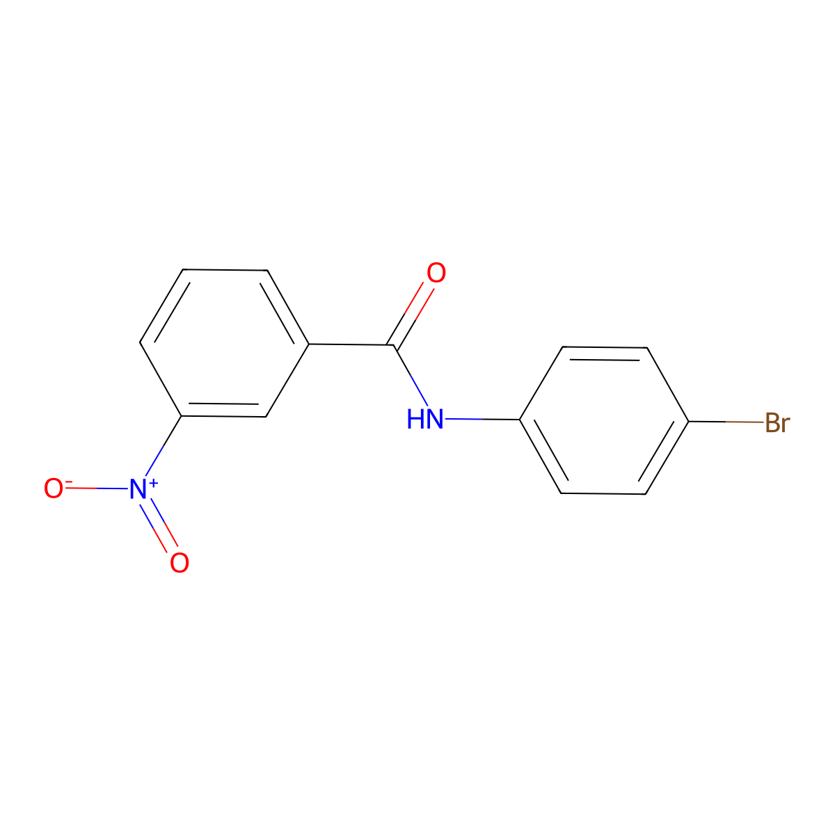 n-(4-Bromophenyl)-3-nitrobenzamide molecular structure, CAS 5642-53-5