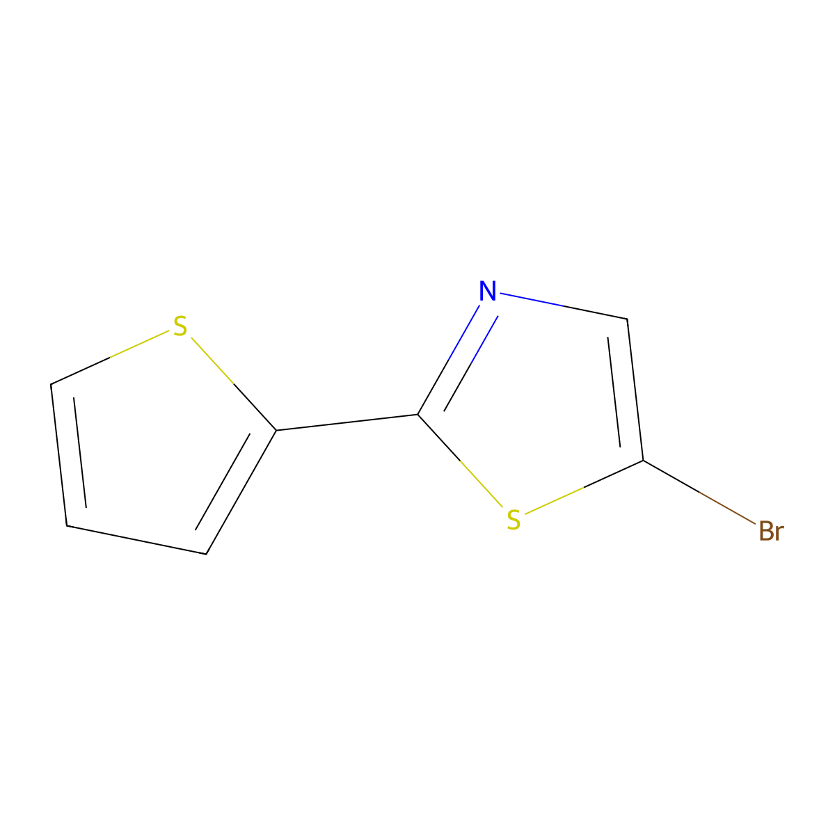 5-Bromo-2-(2-thienyl)thiazole molecular structure, CAS 56421-63-7