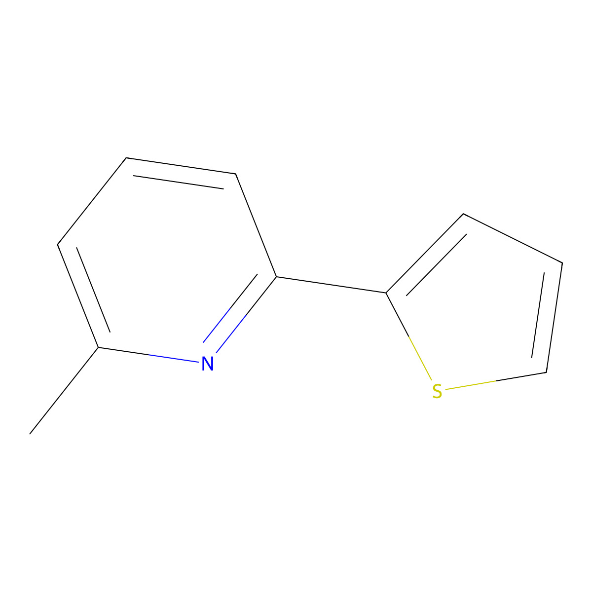 2-Methyl-6-(thiophen-2-yl)pyridine molecular structure, CAS 56421-69-3