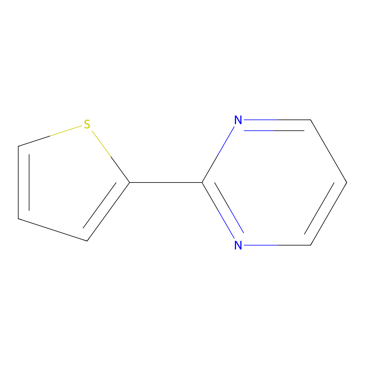 2-(2-Thienyl)pyrimidine molecular structure, CAS 56421-73-9