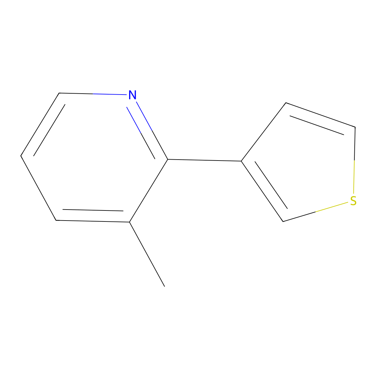 3-Methyl-2-(3-thienyl)pyridine molecular structure, CAS 56421-80-8