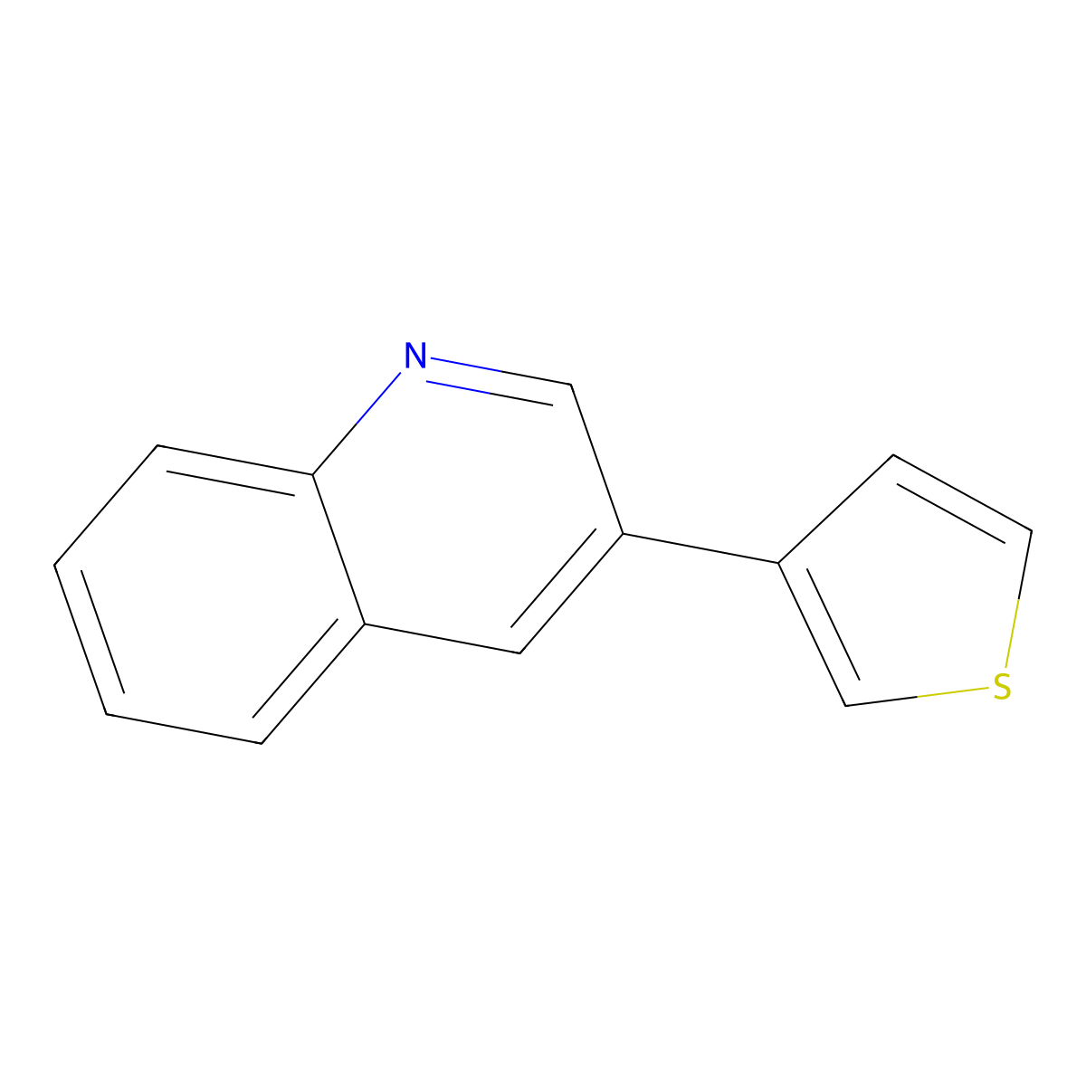 3-(3-Thienyl)quinoline molecular structure, CAS 56421-85-3