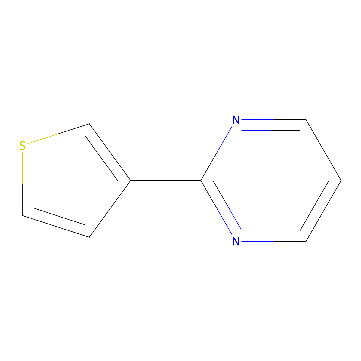 2-(3-Thienyl)pyrimidine molecular structure, CAS 56421-88-6