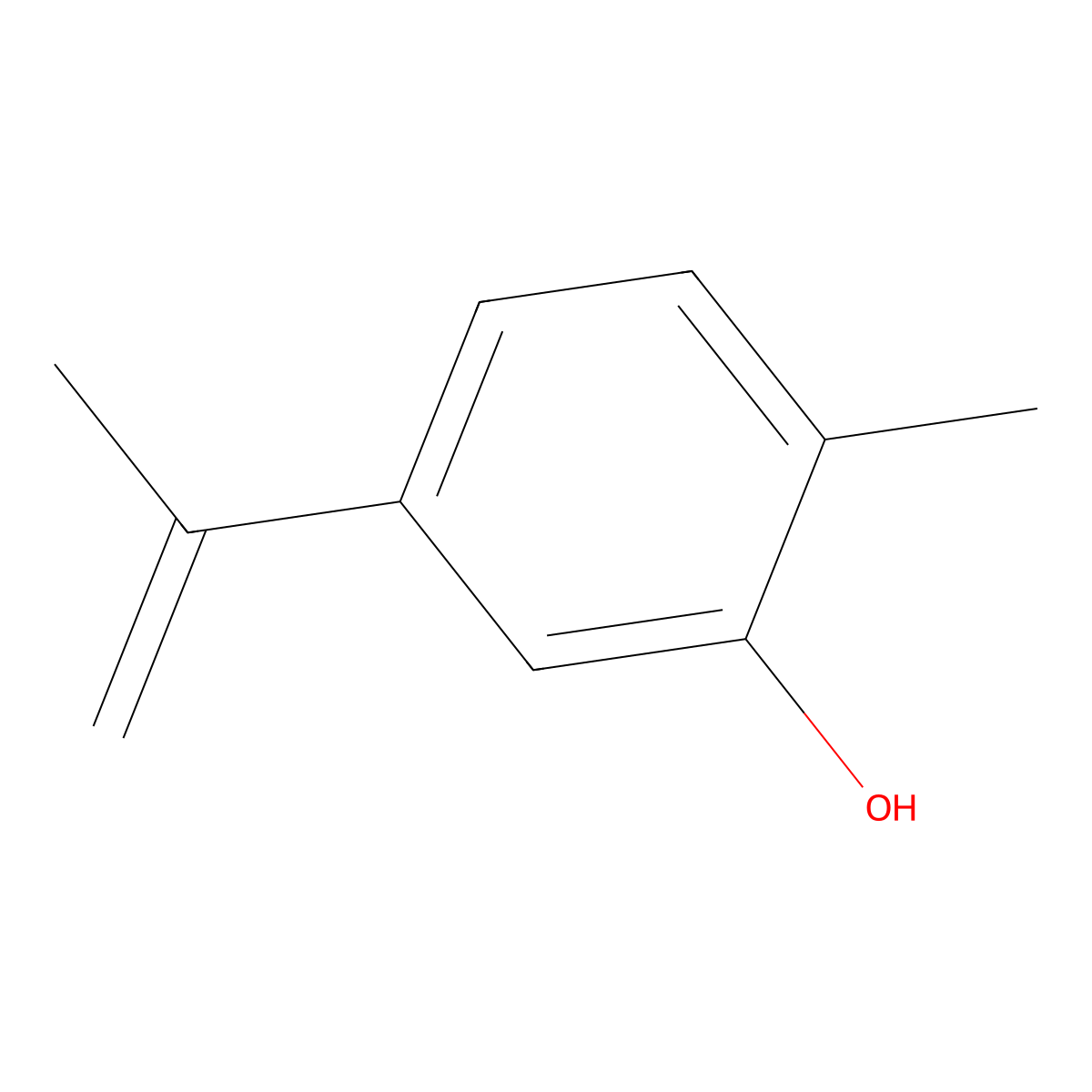 2-Methyl-5-(Prop-1-En-2-Yl)phenol molecular structure, CAS 56423-47-3