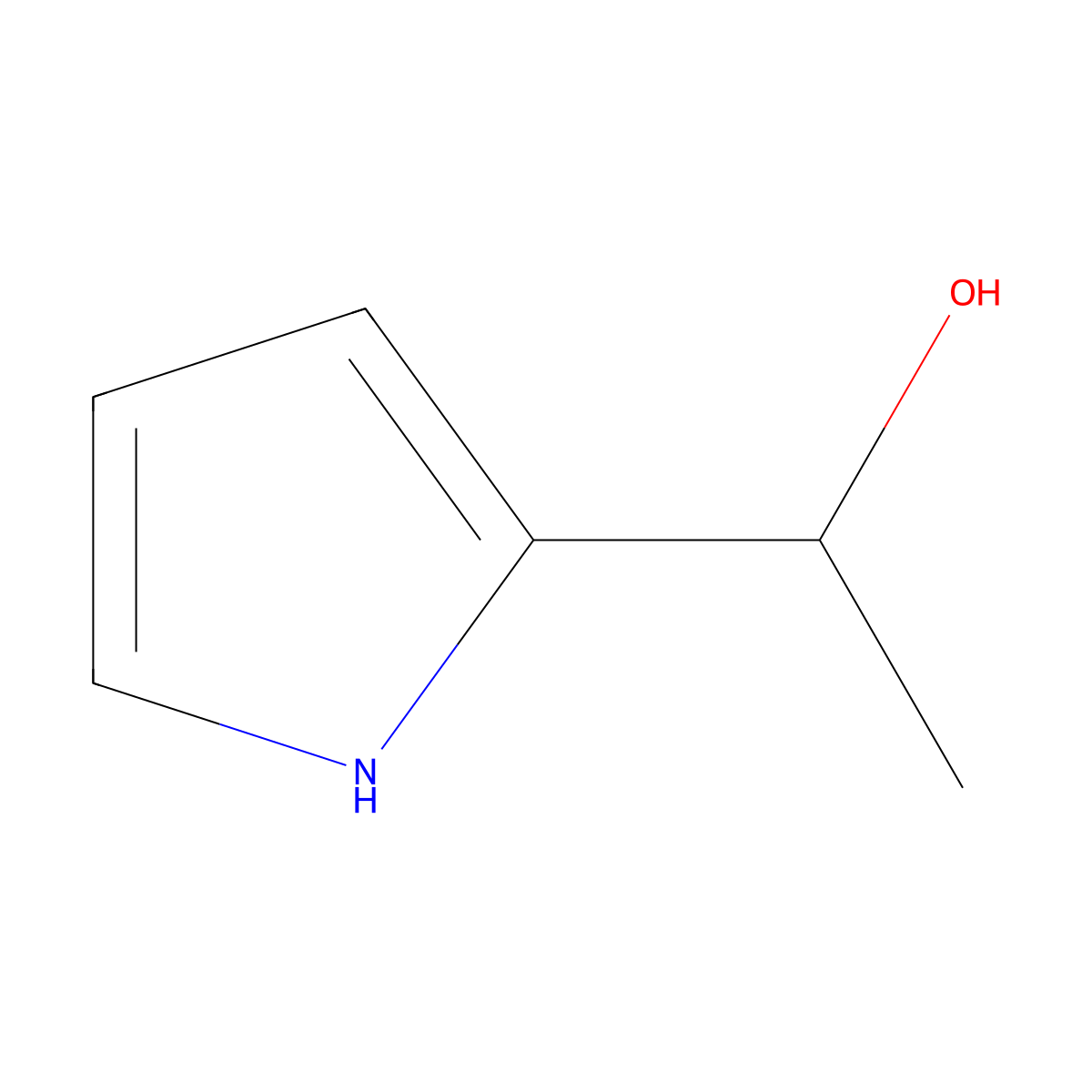 1-(1H-Pyrrol-2-yl)ethan-1-ol molecular structure, CAS 56423-57-5