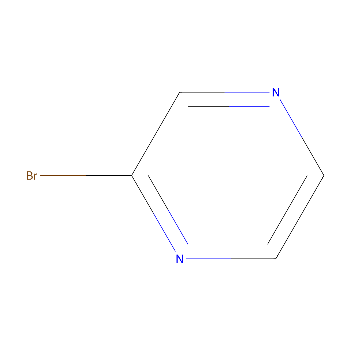 2-Bromopyrazine molecular structure, CAS 56423-63-3