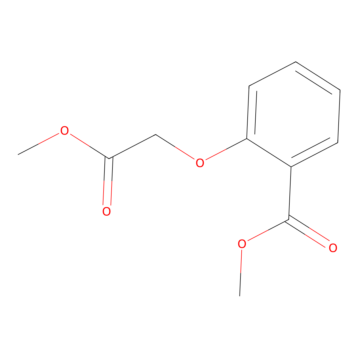 Methyl 2-(2-methoxy-2-oxoethoxy)benzoate molecular structure, CAS 56424-76-1