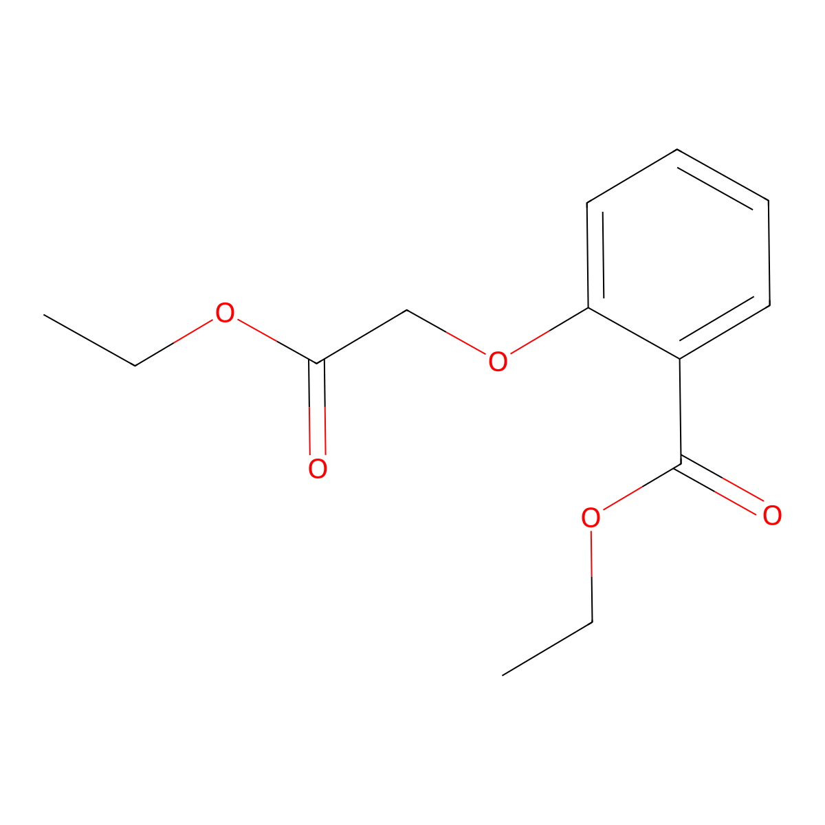 Ethyl 2-(2-ethoxy-2-oxoethoxy)benzoate molecular structure, CAS 56424-77-2