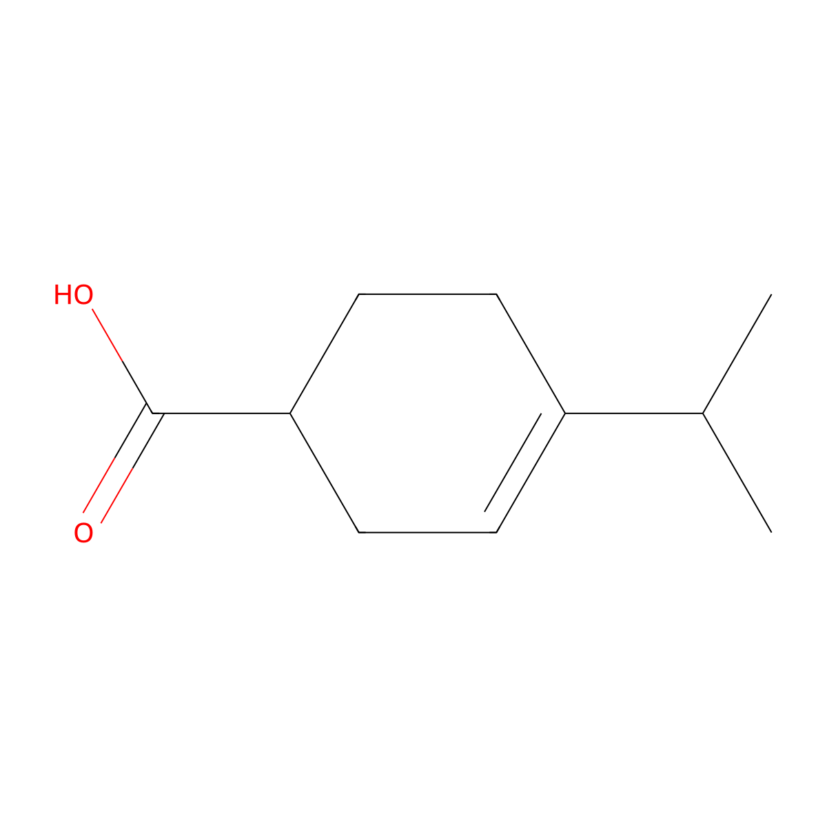 4-(1-Methylethyl)-3-cyclohexene-1-carboxylic acid molecular structure, CAS 56424-87-4