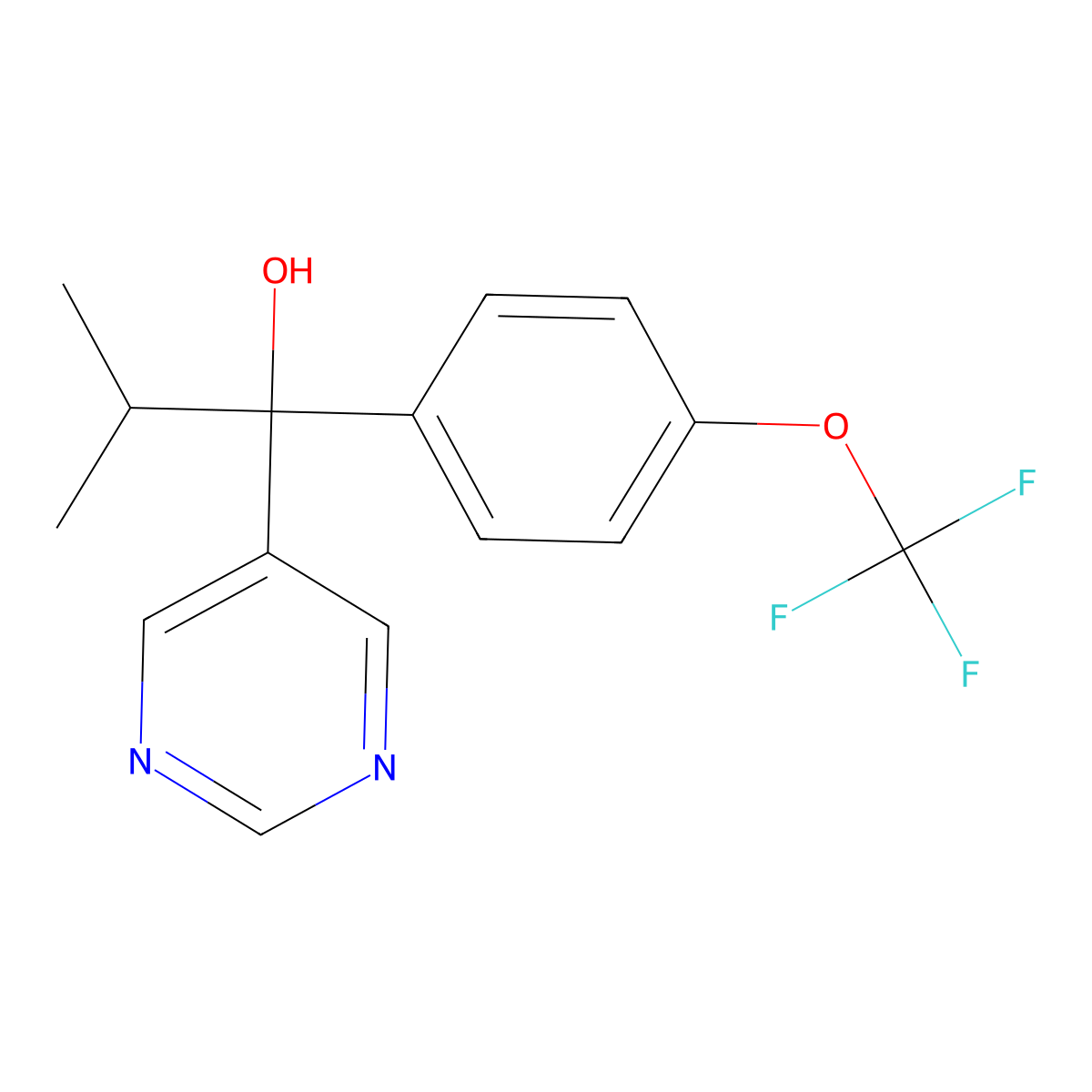 Flurprimidol molecular structure, CAS 56425-91-3