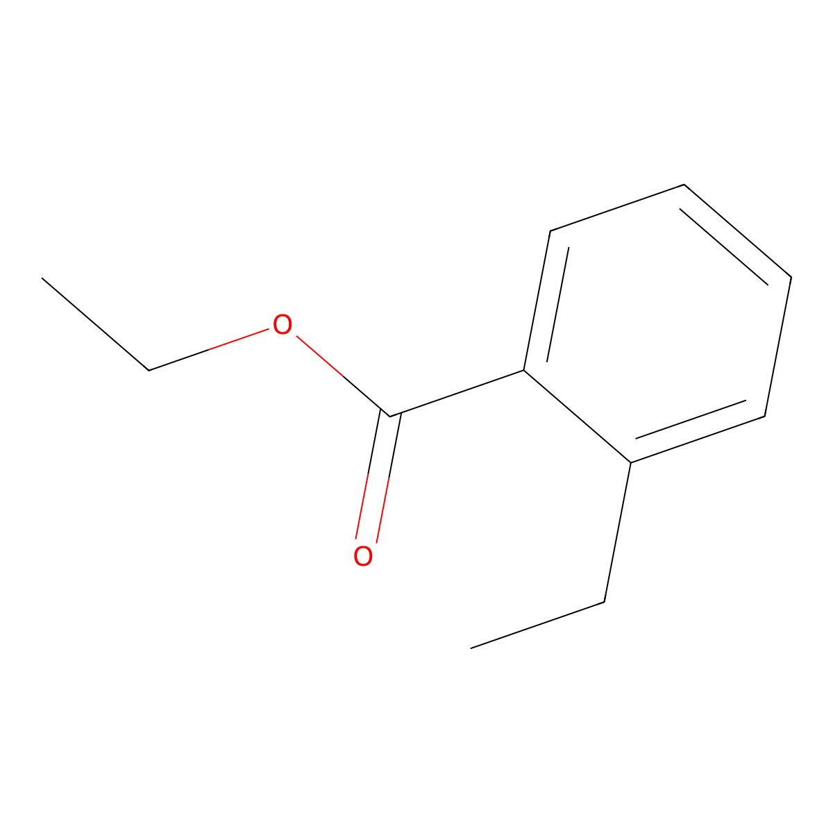 Ethyl 2-ethylbenzoate molecular structure, CAS 56427-44-2