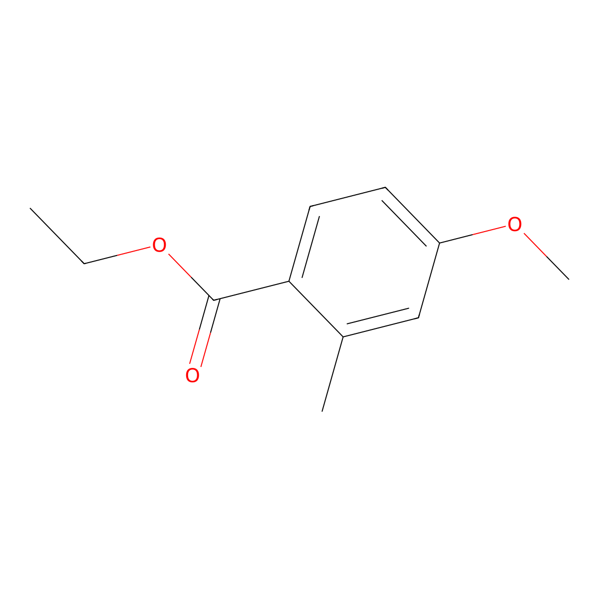 Ethyl 4-methoxy-2-methylbenzoate molecular structure, CAS 56427-62-4