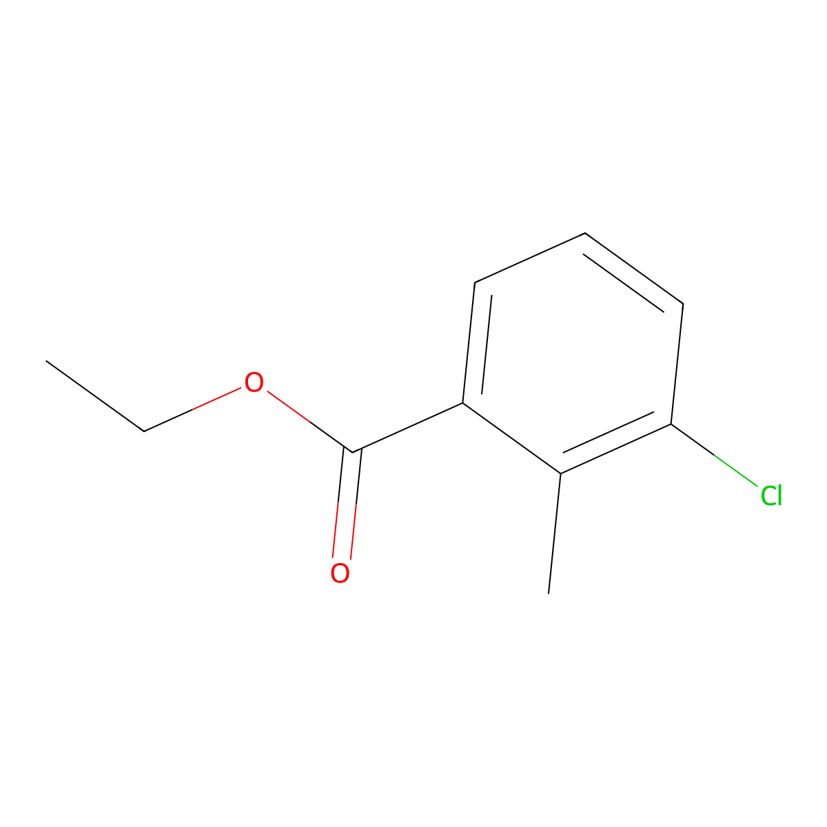 Ethyl 3-chloro-2-methylbenzoate molecular structure, CAS 56427-71-5