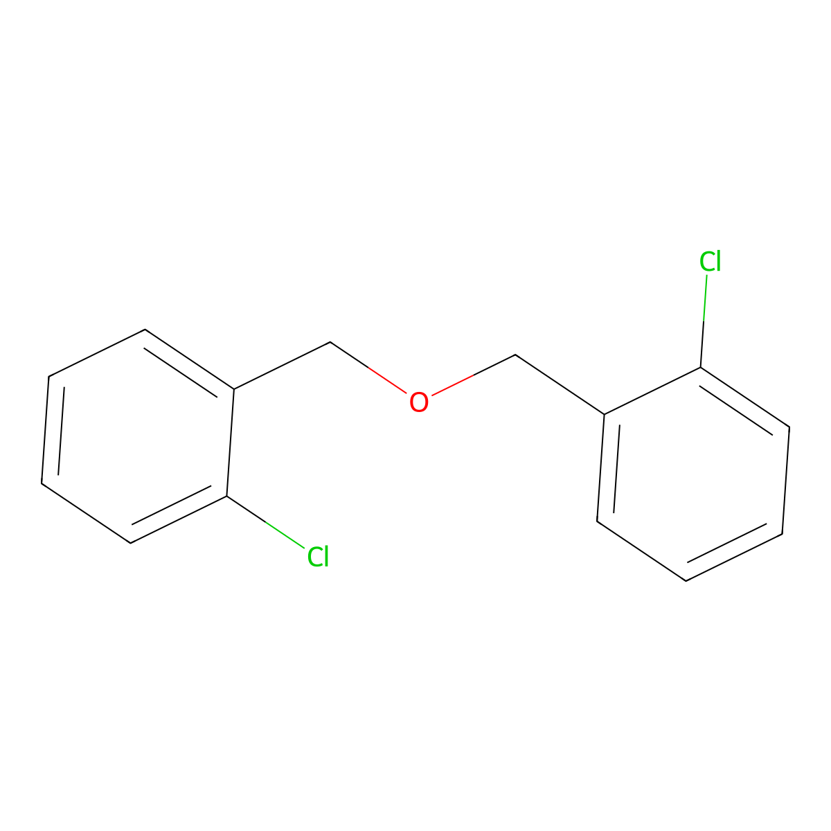 Benzene, 1,1'-[oxybis(methylene)]bis[2-chloro- molecular structure, CAS 56427-98-6
