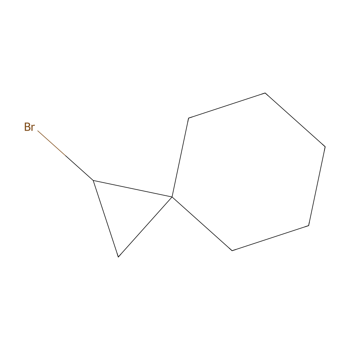1-Bromospiro[2.5]octane molecular structure, CAS 56431-67-5