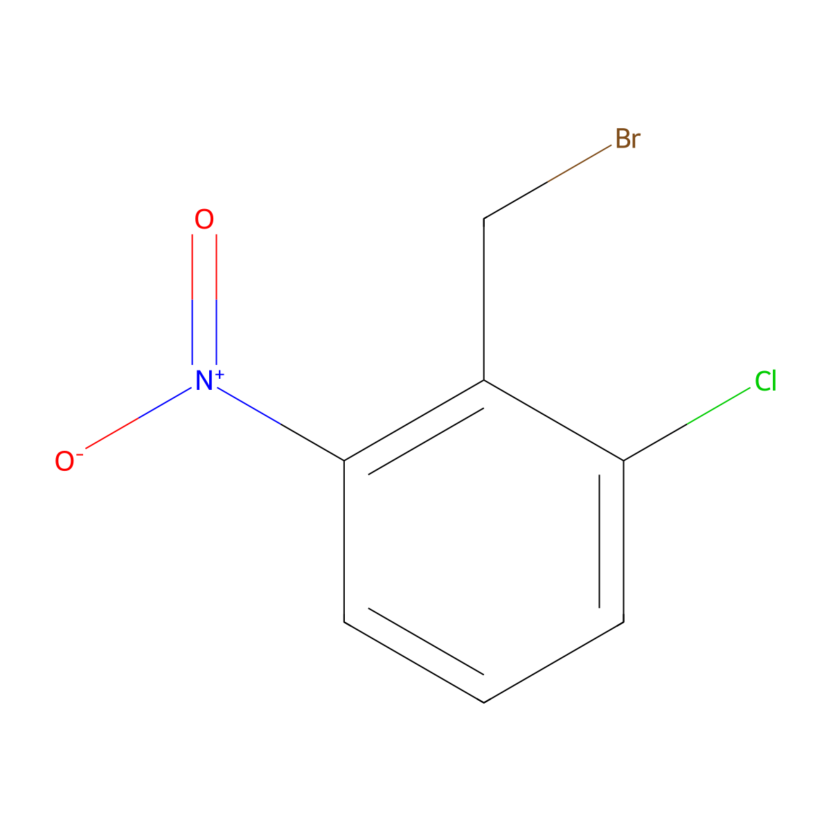 2-(Bromomethyl)-1-chloro-3-nitrobenzene molecular structure, CAS 56433-01-3