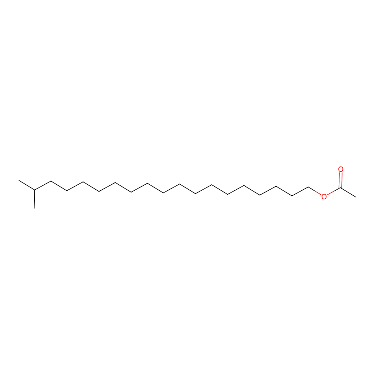 Isoicosyl acetate molecular structure, CAS 56435-16-6