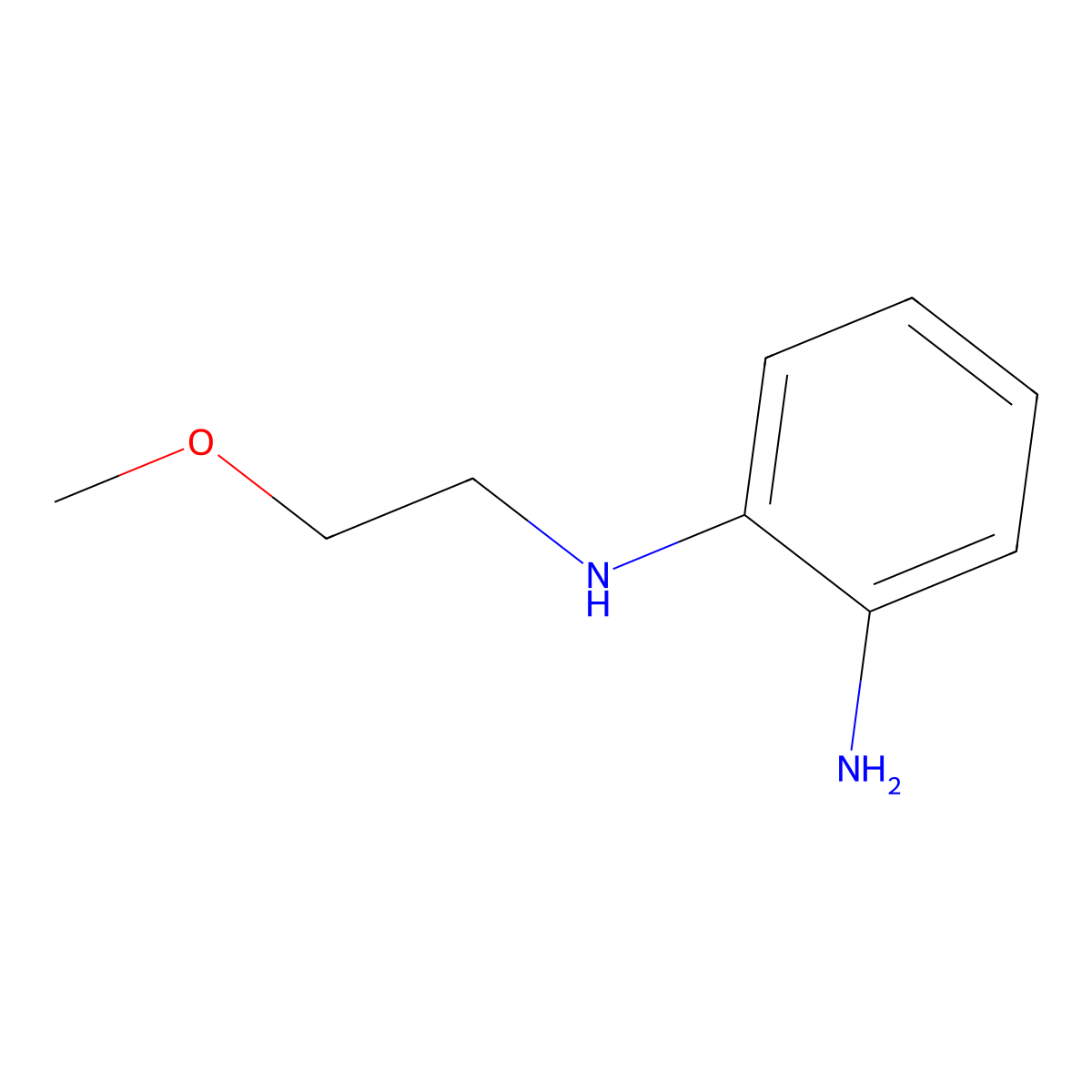 1-N-(2-methoxyethyl)benzene-1,2-diamine molecular structure, CAS 56436-25-0
