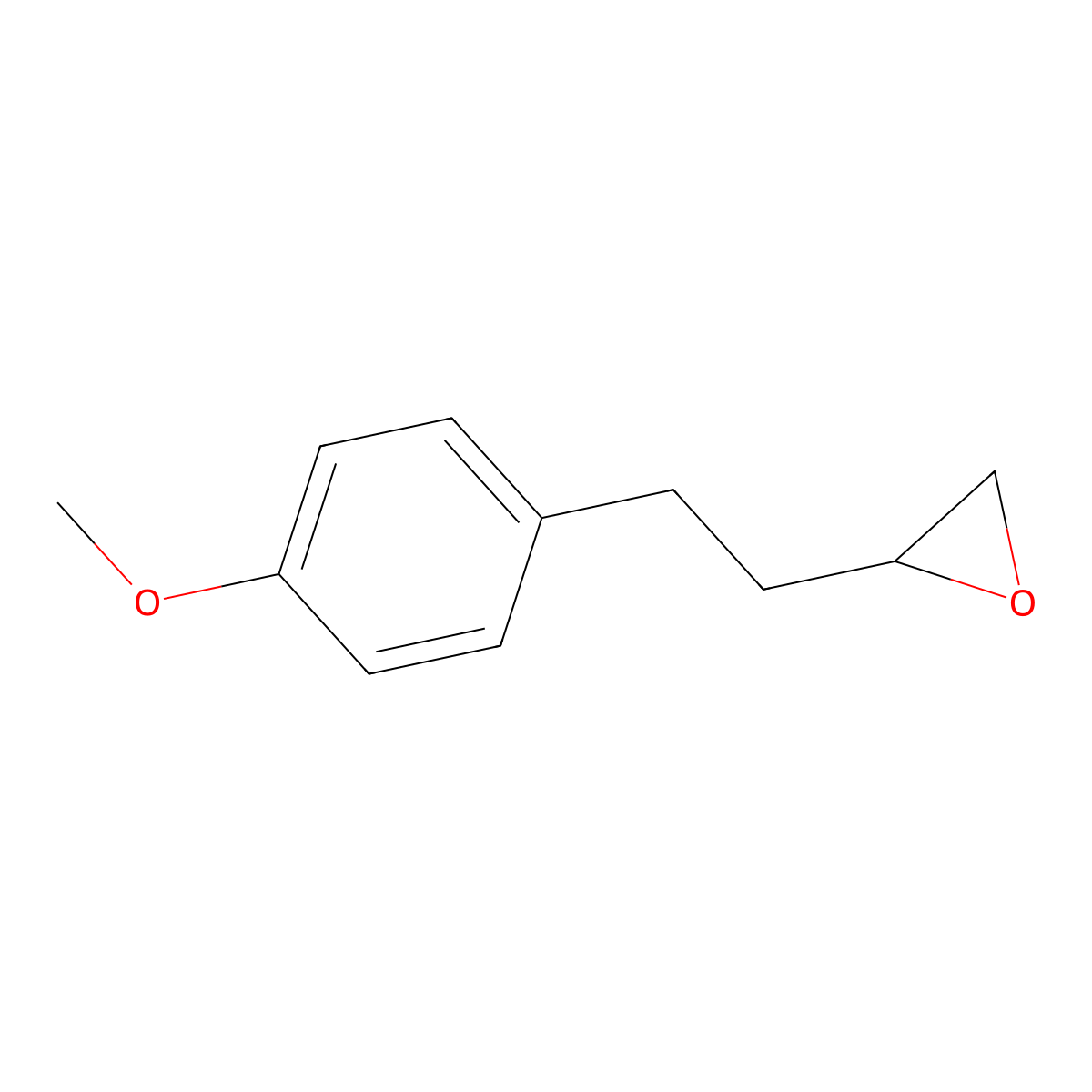 p-Methoxyphenylbutylene oxide molecular structure, CAS 56438-59-6