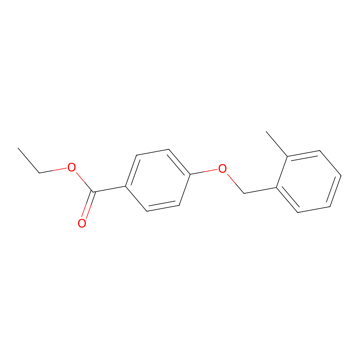 Ethyl 4-((2-methylbenzyl)oxy)benzoate molecular structure, CAS 56441-61-3