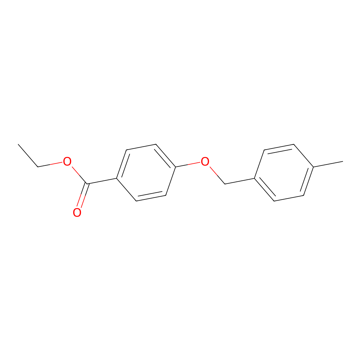 Ethyl 4-((4-methylbenzyl)oxy)benzoate molecular structure, CAS 56441-63-5