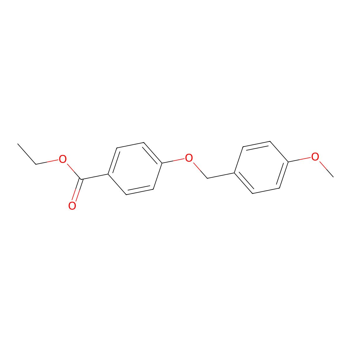 Ethyl 4-(4-methoxybenzyloxy)benzoate molecular structure, CAS 56441-84-0