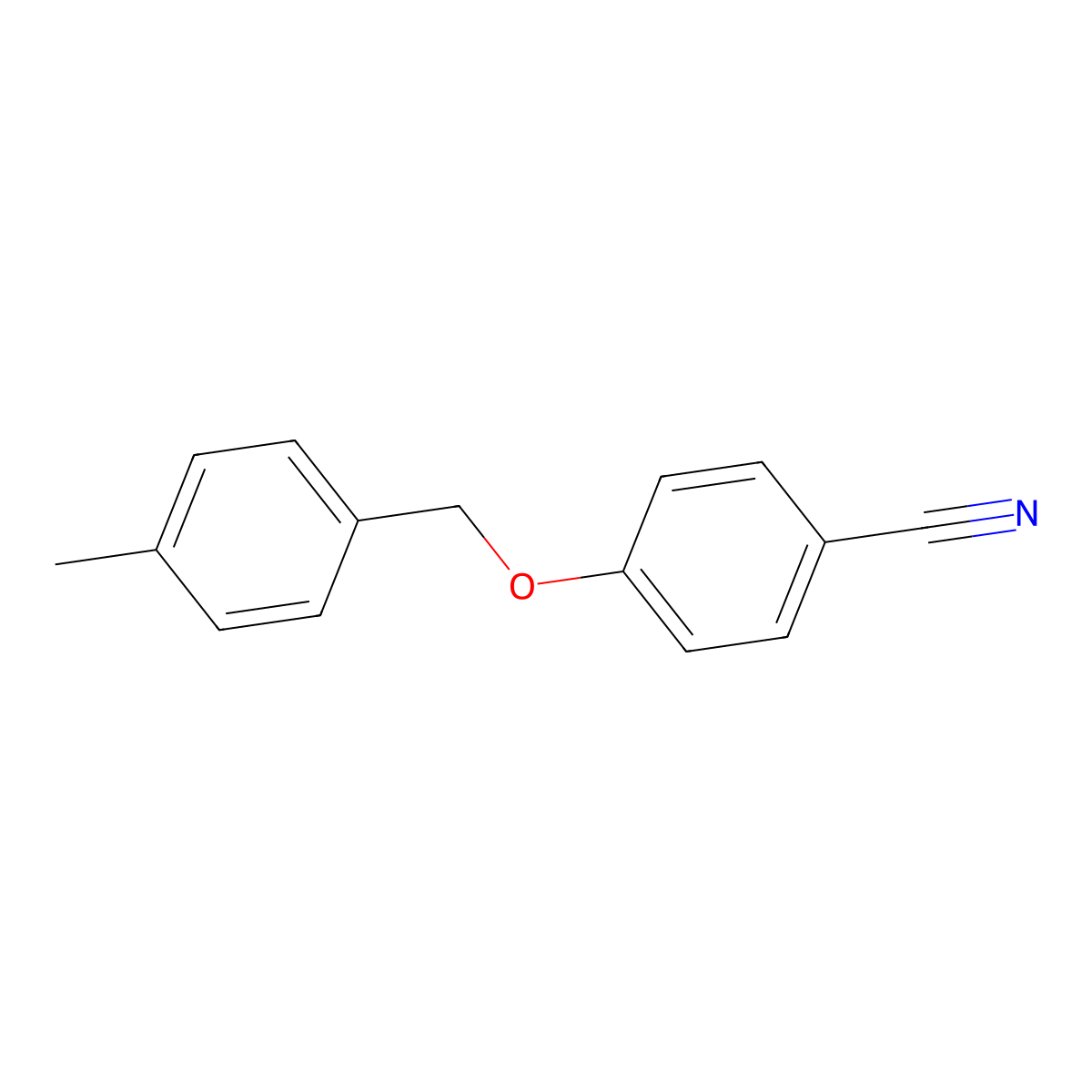 4-[(4-Methylphenyl)methoxy]benzonitrile molecular structure, CAS 56442-16-1