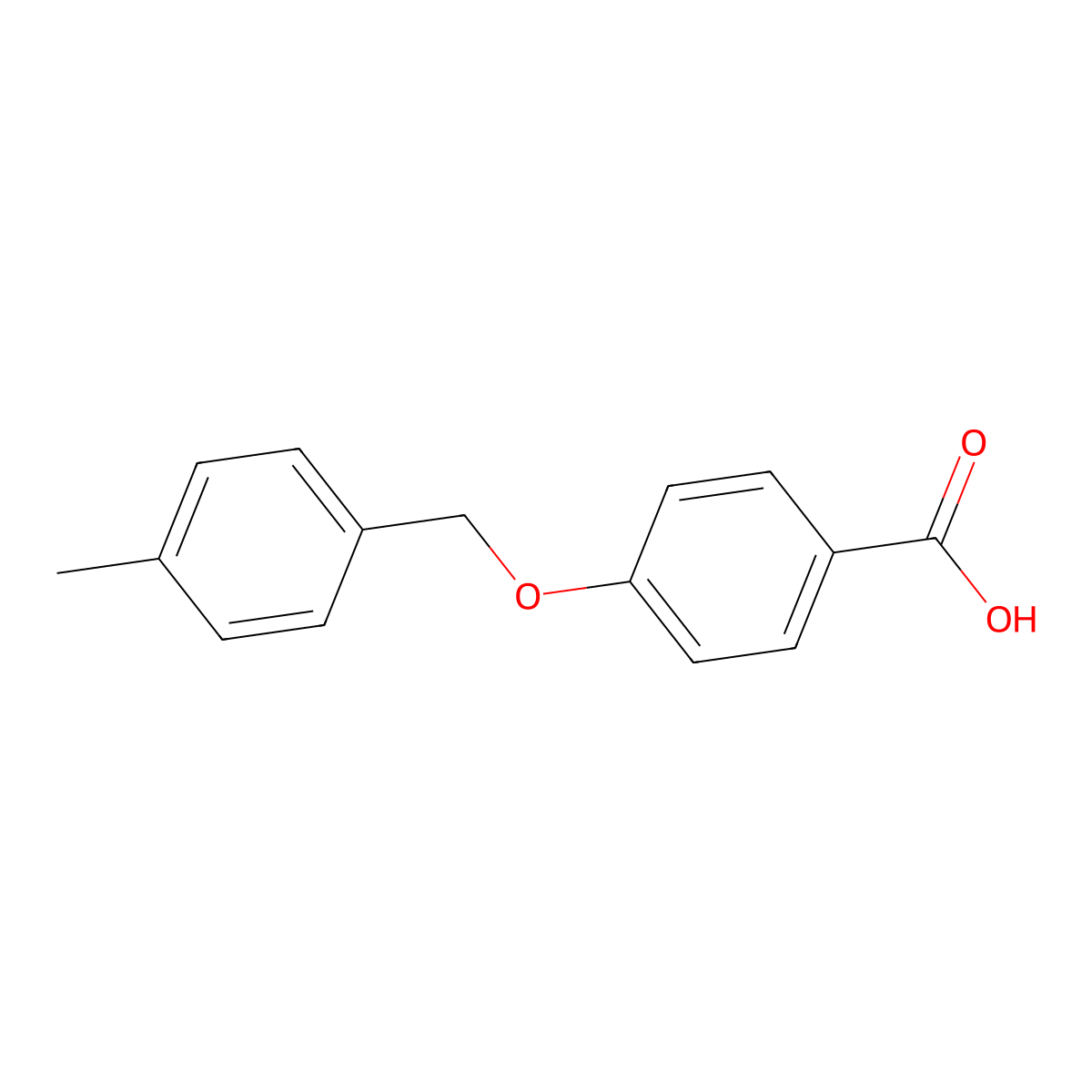 4-[(4-Methylbenzyl)oxy]benzenecarboxylic acid molecular structure, CAS 56442-19-4