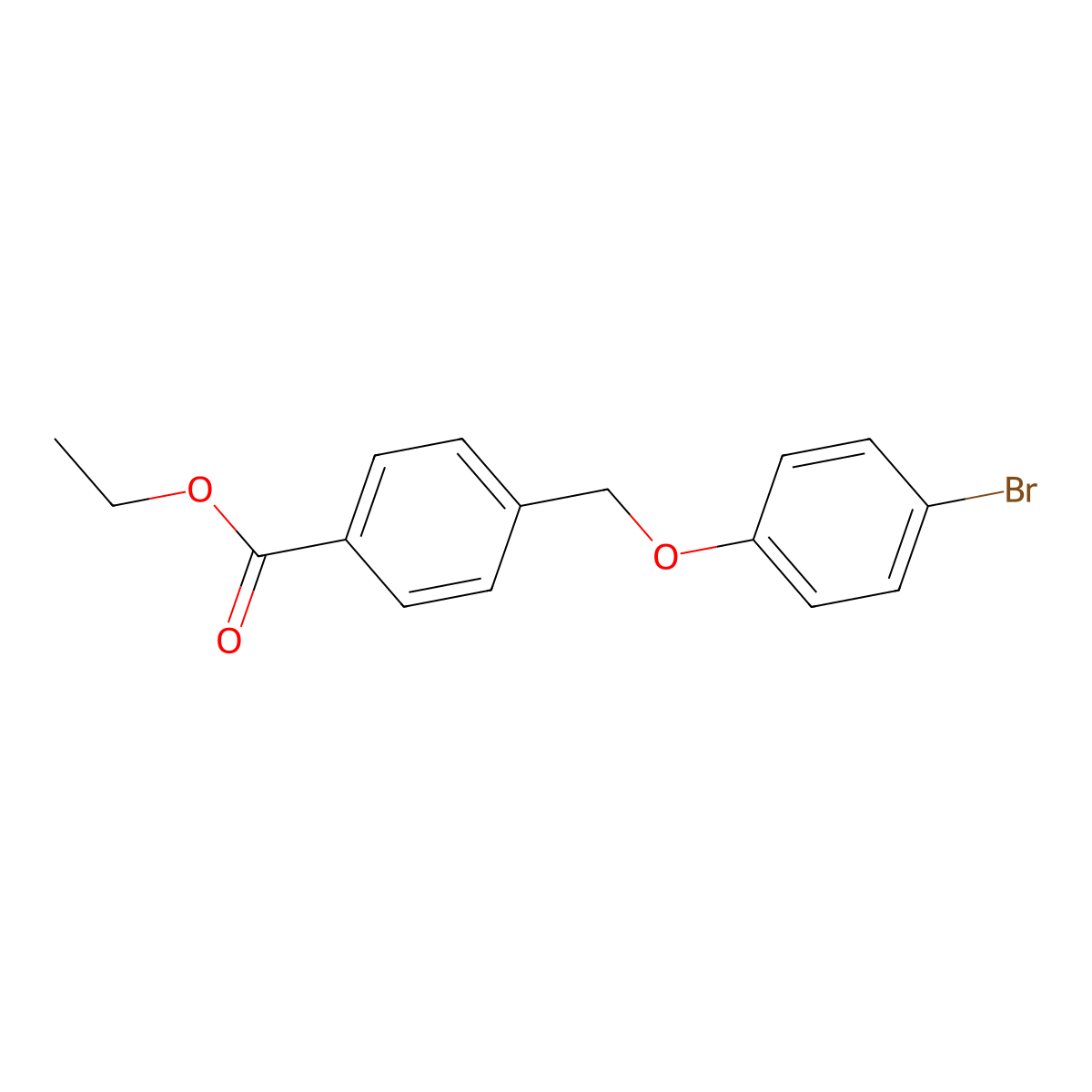 Ethyl 4-((4-bromophenoxy)methyl)benzoate molecular structure, CAS 56442-35-4