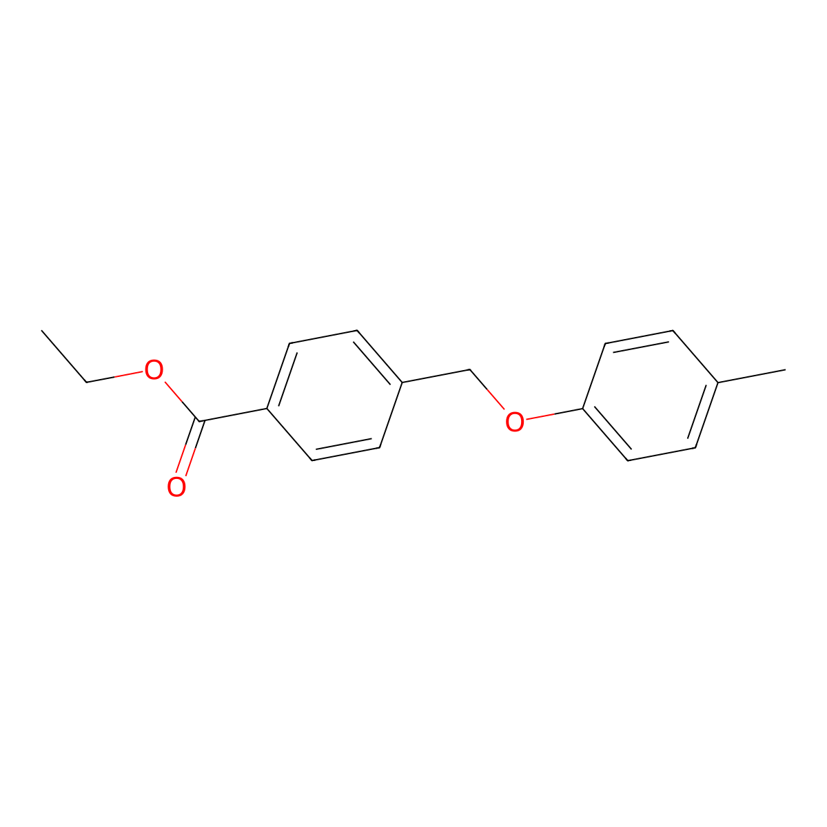 Ethyl 4-((p-tolyloxy)methyl)benzoate molecular structure, CAS 56442-42-3
