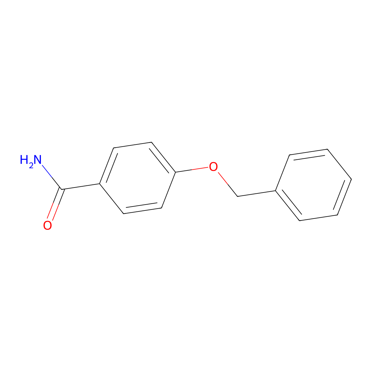 4-Benzyloxybenzamide molecular structure, CAS 56442-43-4