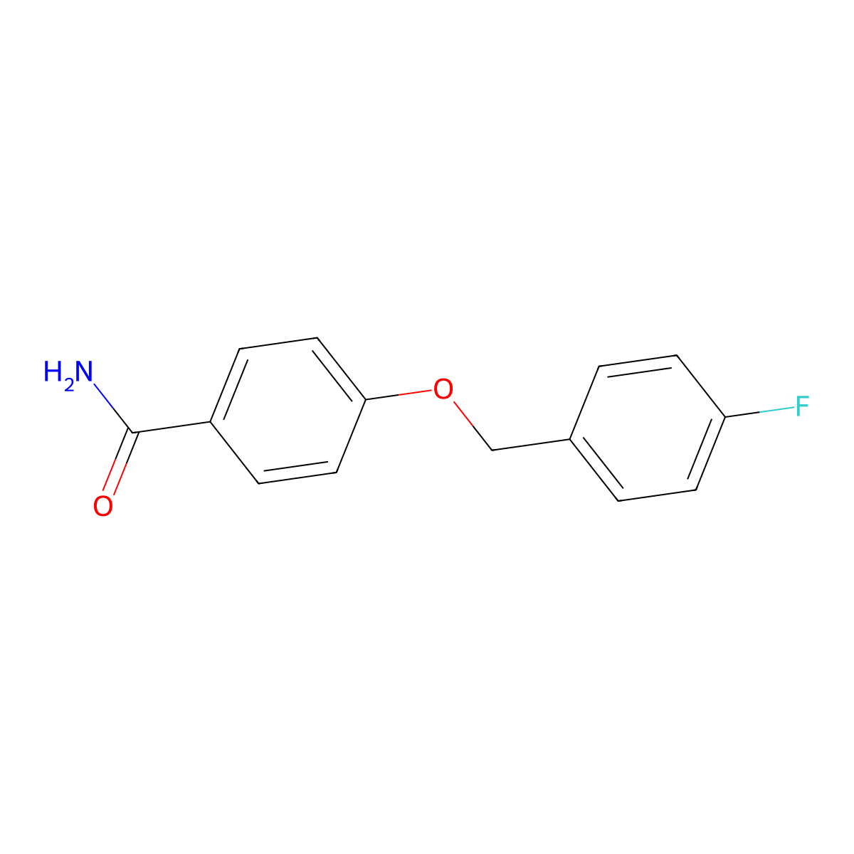 4-[(4-Fluorobenzyl)oxy]benzamide molecular structure, CAS 56442-52-5