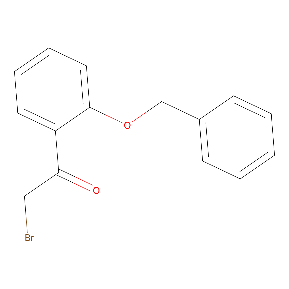 Ethanone, 2-bromo-1-[2-(phenylmethoxy)phenyl]- molecular structure, CAS 56443-24-4