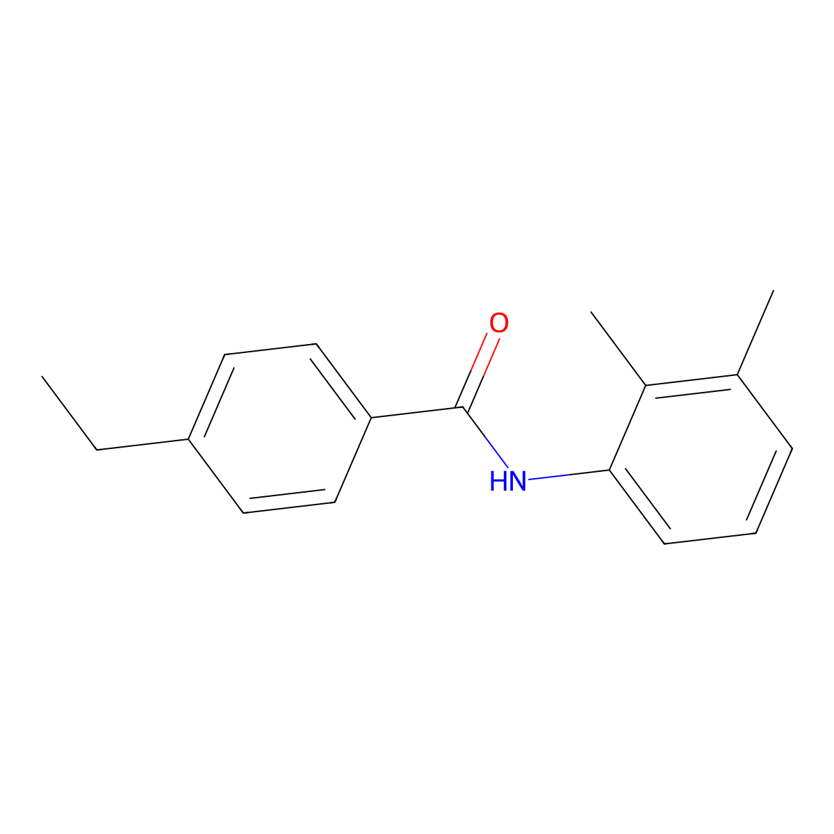 N-(2,3-dimethylphenyl)-4-ethylbenzamide molecular structure, CAS 564454-80-4