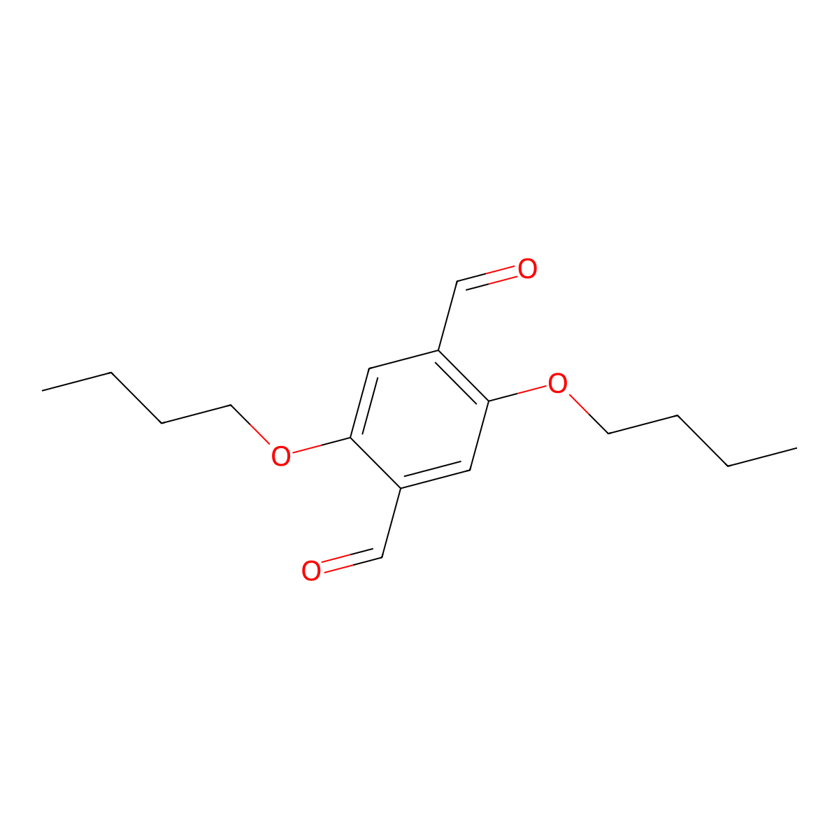 2,5-Dibutoxyterephthalaldehyde molecular structure, CAS 564456-59-3
