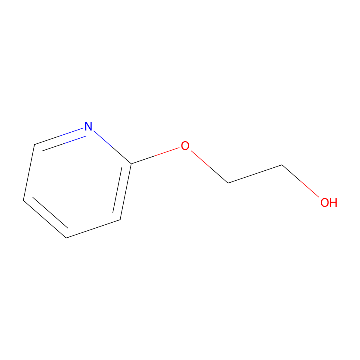 2-(2-Hydroxyethoxy)pyridine molecular structure, CAS 56446-64-1