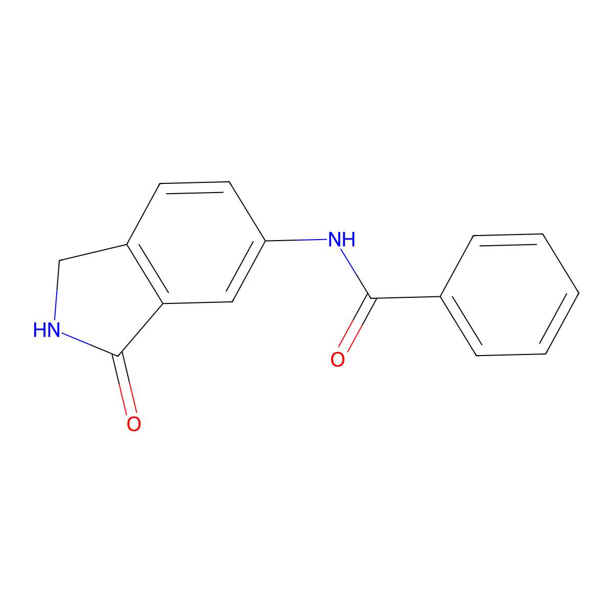 N-(3-Oxo-2,3-dihydro-1H-isoindol-5-yl)benzamide molecular structure, CAS 564467-89-6
